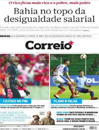 Capa do jornal Correio 12/04/2018