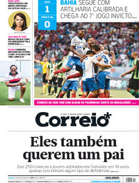 Capa do jornal Correio 12/08/2018