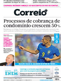 Capa do jornal Correio 12/09/2018