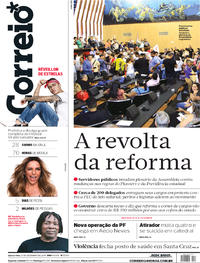 Capa do jornal Correio 12/12/2018