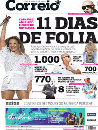 Capa do jornal Correio 13/01/2018