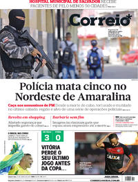Capa do jornal Correio 13/06/2018