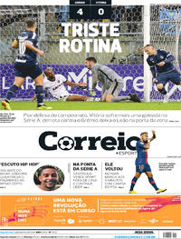 Capa do jornal Correio 13/08/2018
