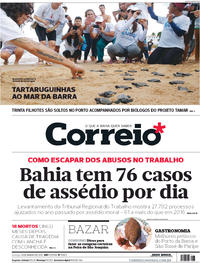Capa do jornal Correio 14/01/2018