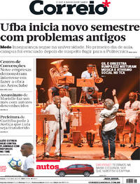 Capa do jornal Correio 14/04/2018