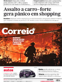 Capa do jornal Correio 14/11/2018