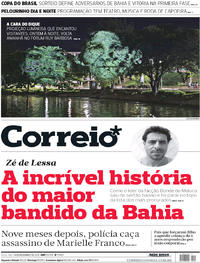Capa do jornal Correio 14/12/2018