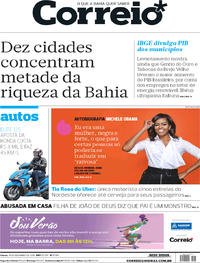 Capa do jornal Correio 15/12/2018