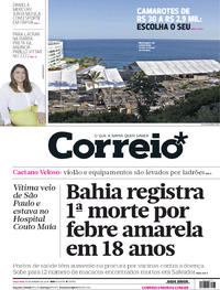 Capa do jornal Correio 16/01/2018