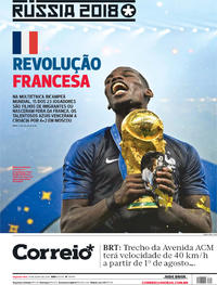 Capa do jornal Correio 16/07/2018