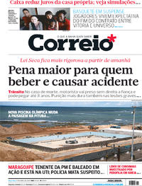 Capa do jornal Correio 17/04/2018