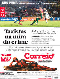 Capa do jornal Correio 17/05/2018