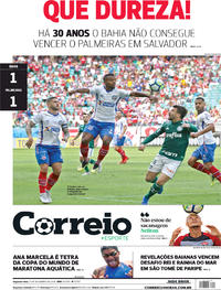 Capa do jornal Correio 17/09/2018