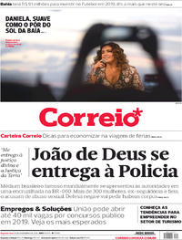 Capa do jornal Correio 17/12/2018