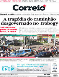Capa do jornal Correio 18/07/2018