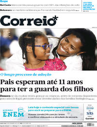 Capa do jornal Correio 19/09/2018