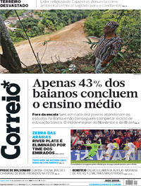 Capa do jornal Correio 19/12/2018