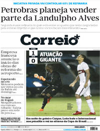 Capa do jornal Correio 20/04/2018