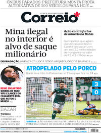 Capa do jornal Correio 20/05/2018