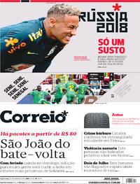 Capa do jornal Correio 20/06/2018