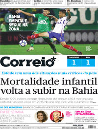 Capa do jornal Correio 20/07/2018