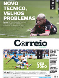 Capa do jornal Correio 20/08/2018