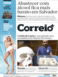 Capa do jornal Correio 20/10/2018