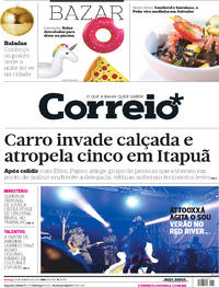 Capa do jornal Correio 21/01/2018