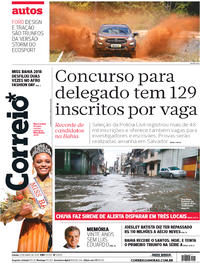Capa do jornal Correio 21/04/2018