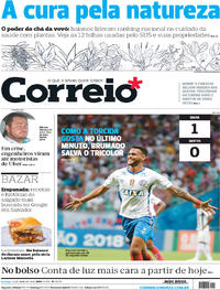 Capa do jornal Correio 22/04/2018