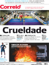 Capa do jornal Correio 22/05/2018