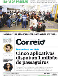 Capa do jornal Correio 22/07/2018
