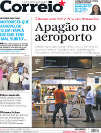 Capa do jornal Correio 23/01/2018
