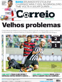 Capa do jornal Correio 23/04/2018