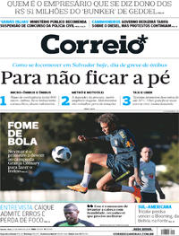 Capa do jornal Correio 23/05/2018