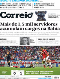 Capa do jornal Correio 23/08/2018