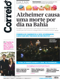 Capa do jornal Correio 23/09/2018