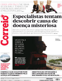 Capa do jornal Correio 23/10/2018