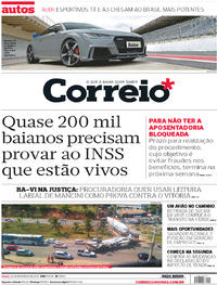 Capa do jornal Correio 24/02/2018
