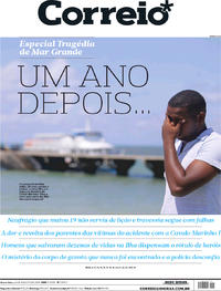 Capa do jornal Correio 24/08/2018