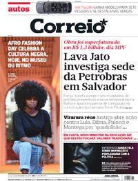 Capa do jornal Correio 24/11/2018