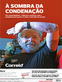 Capa do jornal Correio 25/01/2018