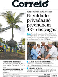 Capa do jornal Correio 25/04/2018