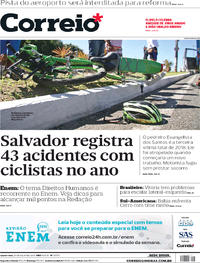 Capa do jornal Correio 25/07/2018
