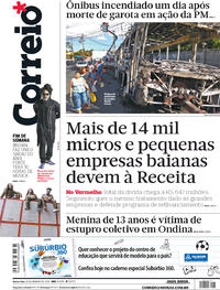 Capa do jornal Correio 26/01/2018