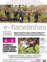 Capa do jornal Correio 26/04/2018
