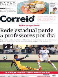 Capa do jornal Correio 26/08/2018