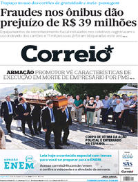 Capa do jornal Correio 26/09/2018