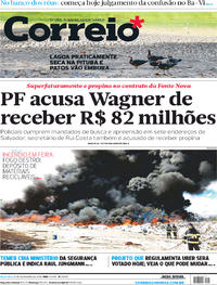 Capa do jornal Correio 27/02/2018