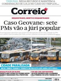 Capa do jornal Correio 27/03/2018